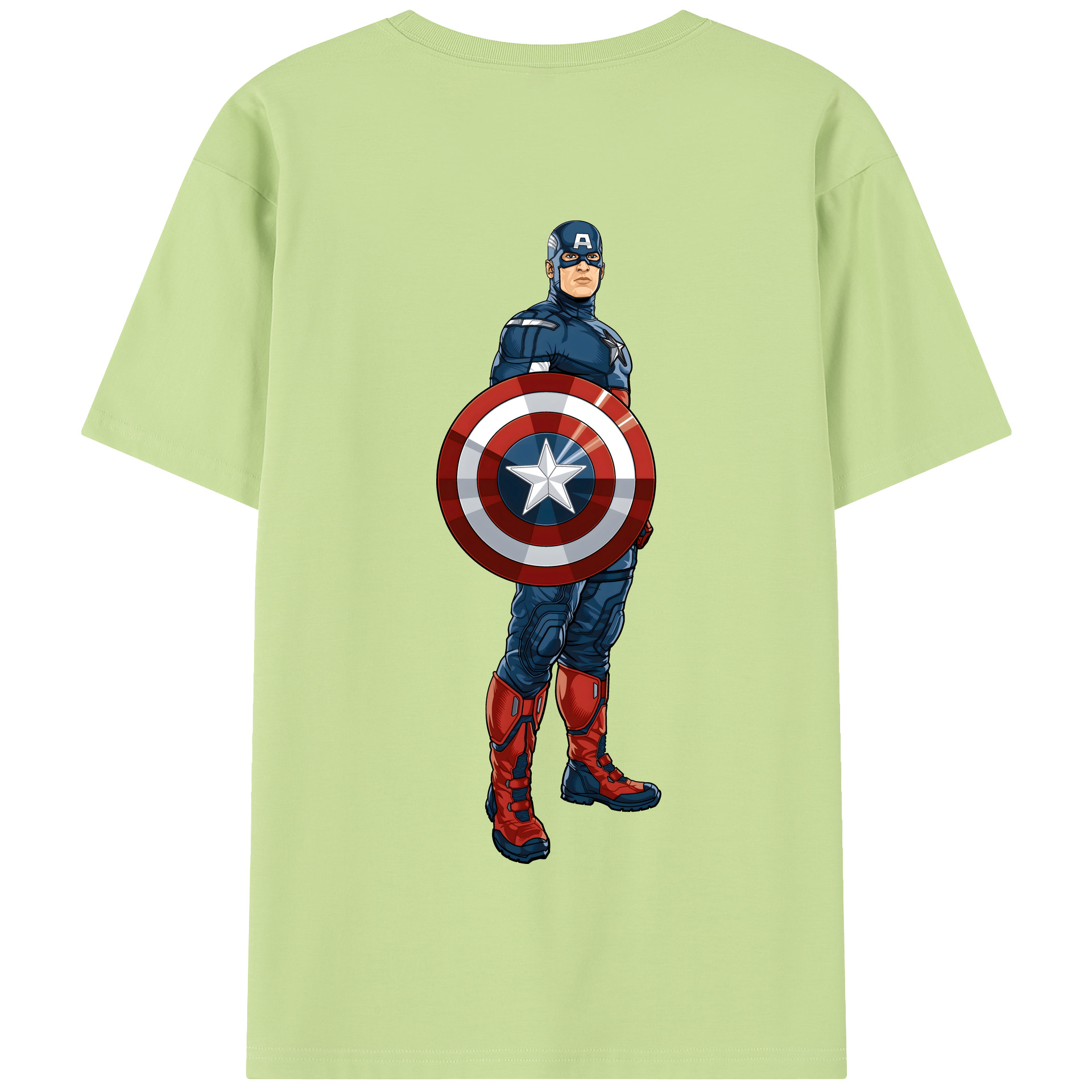 （画像用） アベンジャーズ The Avengers 綿100％半袖Tシャツ（背面プリント）